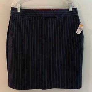 NWT Talbots Navy Pinstripe Pencil Skirt